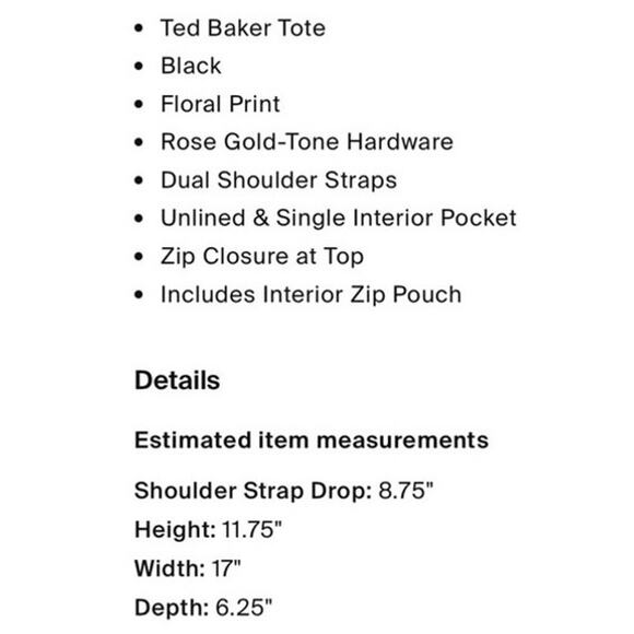 *Host Pick!* - Ted Baker tote with wristlet - Picture 16 of 16